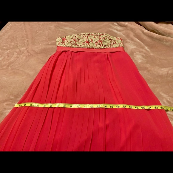 Lilly Pulitzer hot pink strapless maxi dress - 8 - Picture 5 of 10